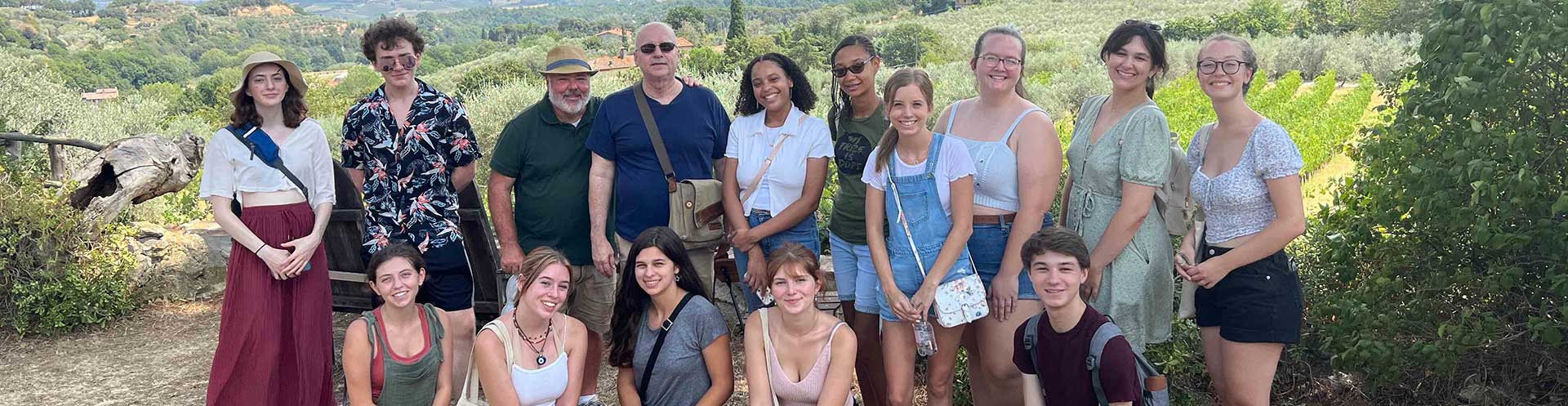 KSU students and faculty in Italy