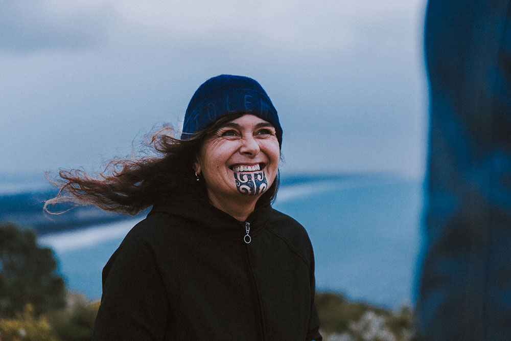New Zealand tattoo artist Julie Paama-Pengelly smiles
