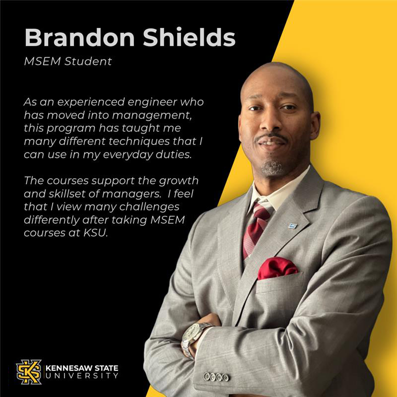 Student quote about the MSEM program