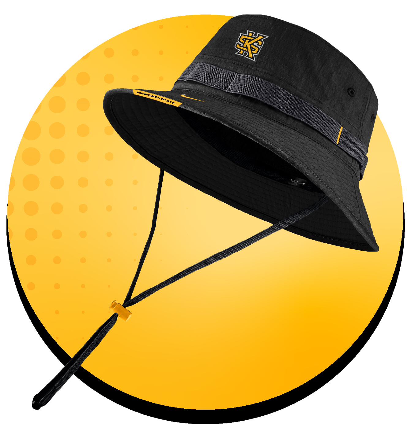 ksu bucket hat in black