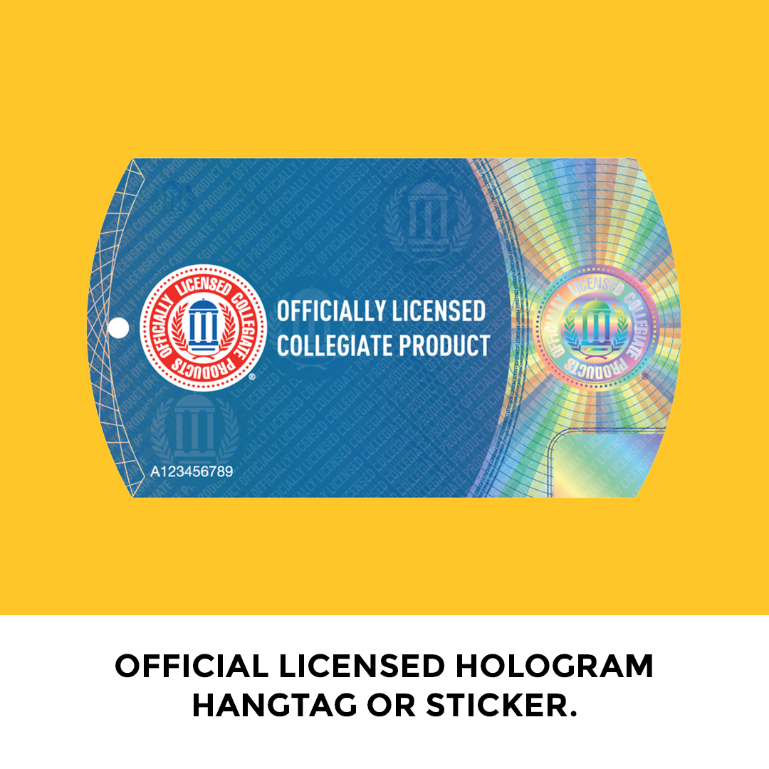 official licensed hologram sticker on ksu clothing