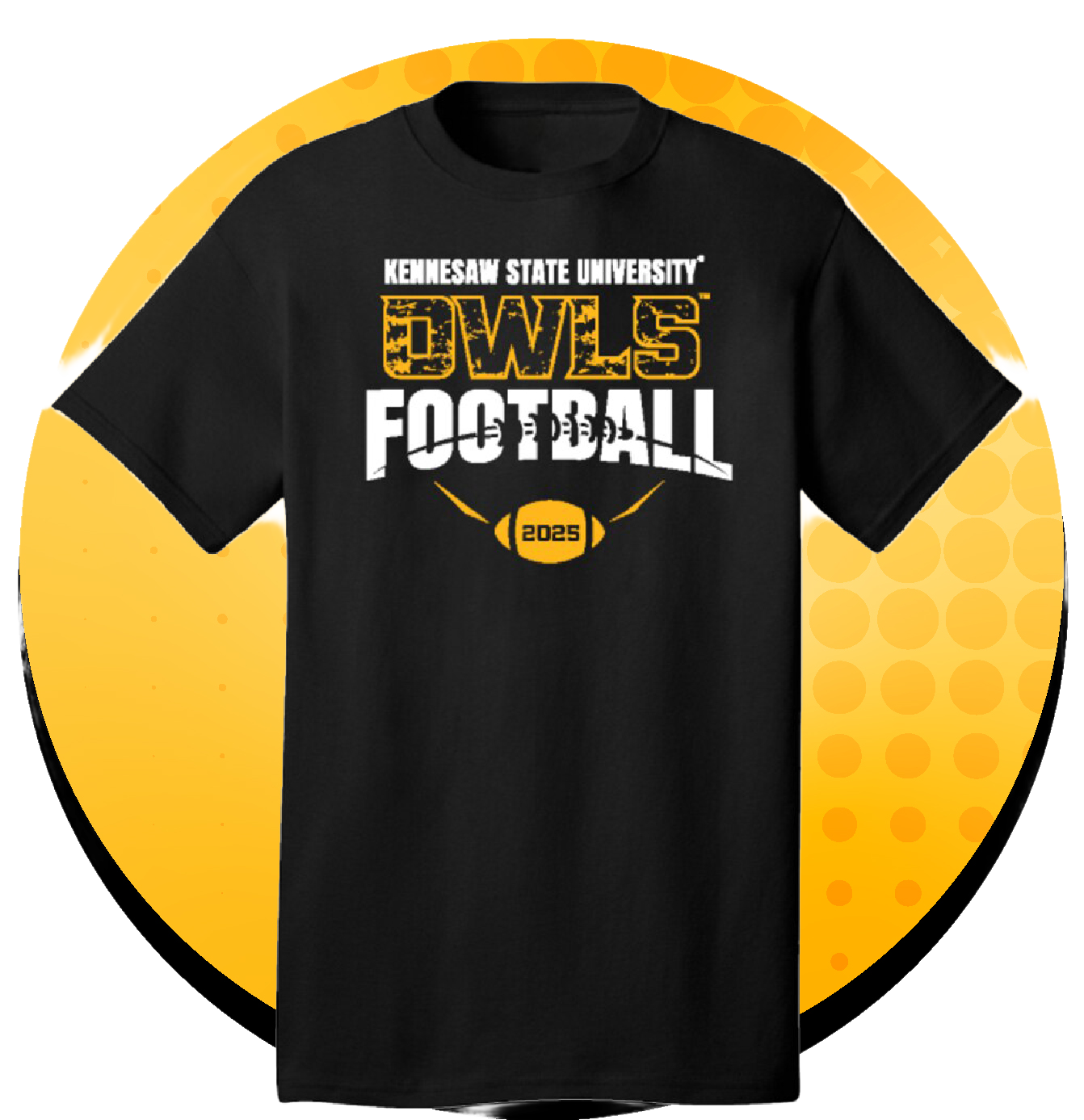ksu football tshirt in black
