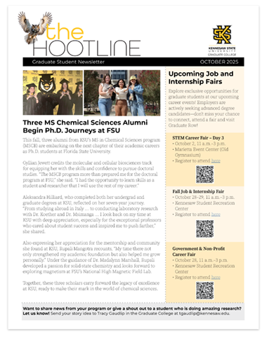 cover of october 2025 hootline newsletter