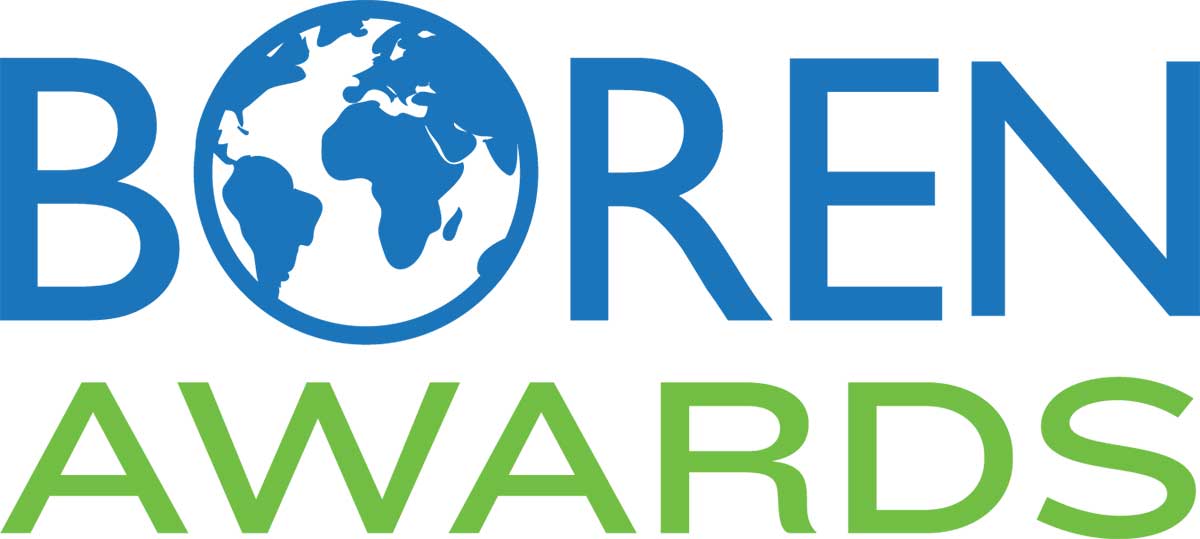 Boren Awards logo - The Boren Fellowship is a competitive award designed to fund graduate students