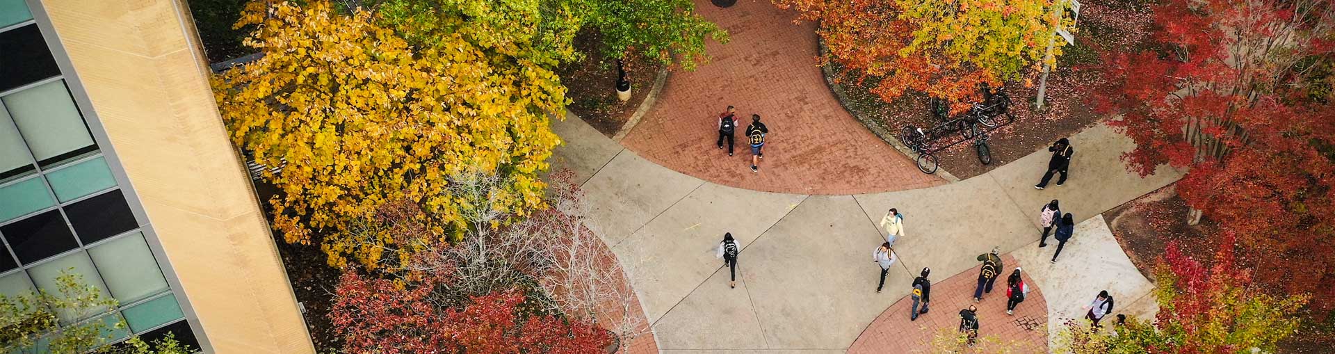 ksu outside commons area in fall time