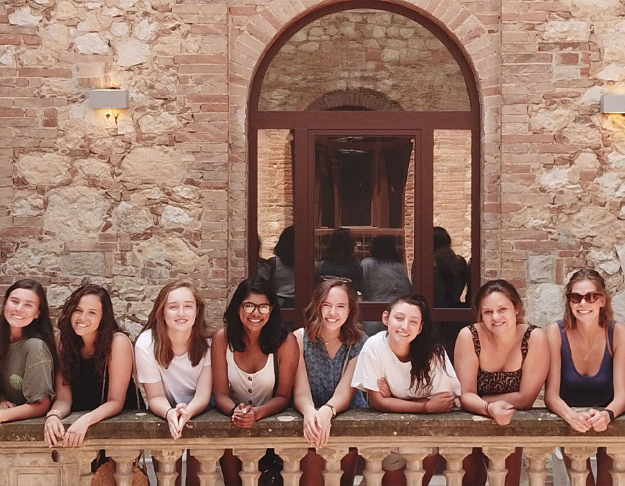 ksu students in italy