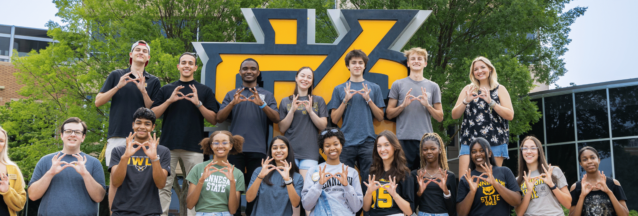 A group of Kennesaw State University honors students