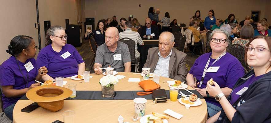  / guests and honorees at table
