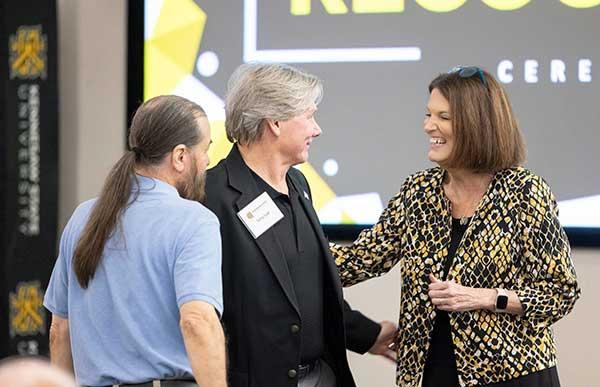  / kathy schwaig talking to guests