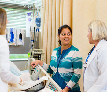 women working in a medical facility