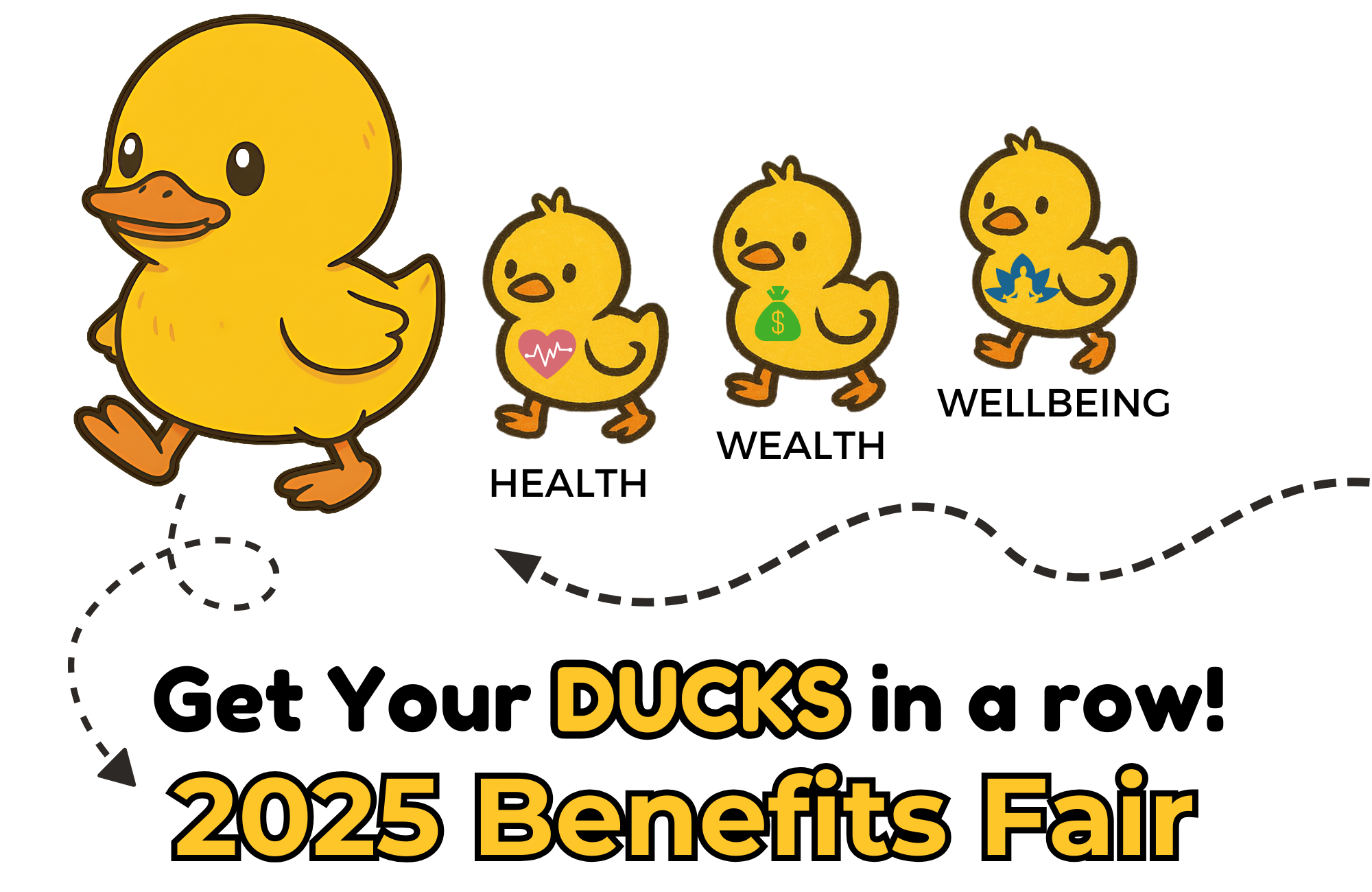 benefits fair logo - get your ducks in a row
