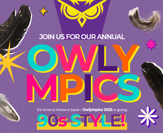 picture of 90 themed Owlympics graphics