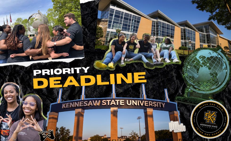 kennesaw state university students at an open house event