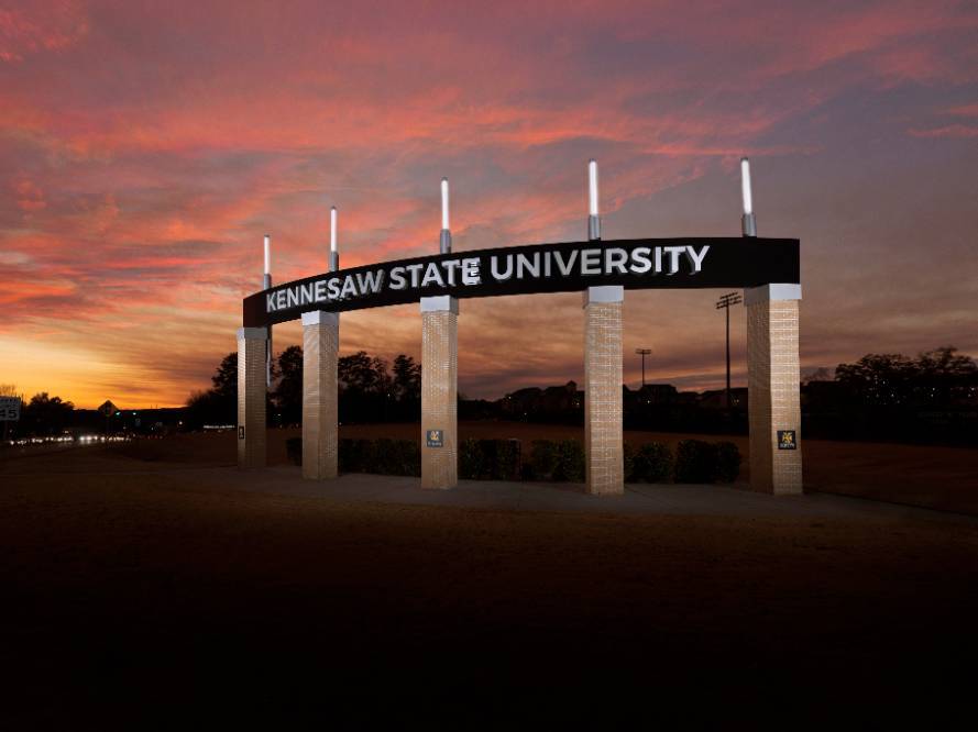 Kennesaw campus entrance sign