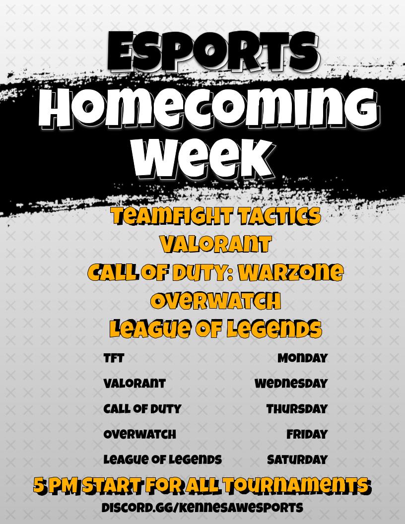 Esports 2021 Homecoming tournaments