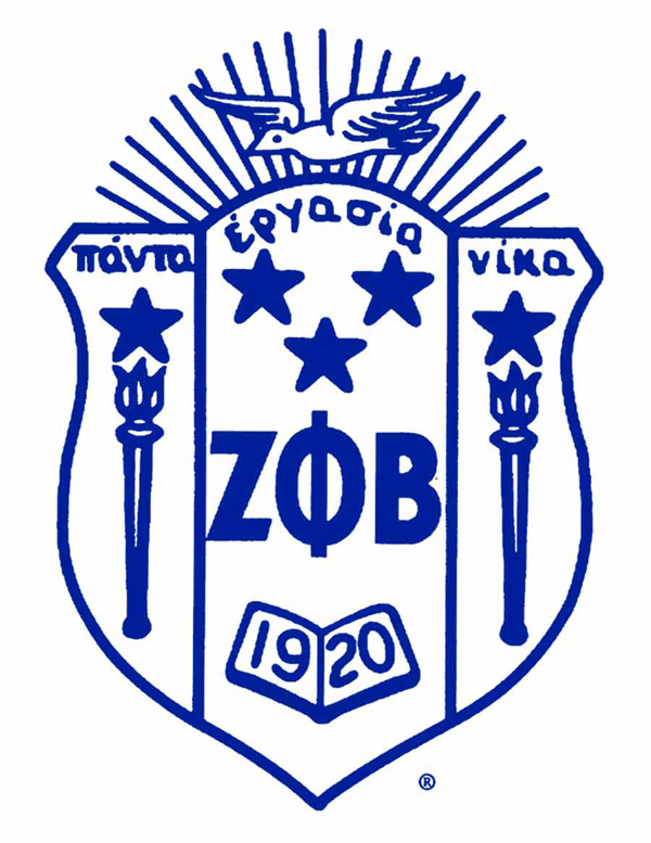 Zeta Phi Beta crest