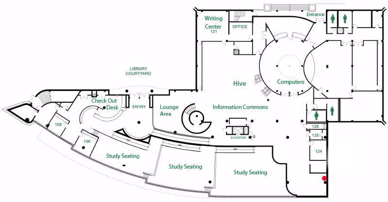 Johnson library first floor map