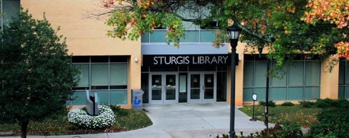The front entrance of Sturgis library.