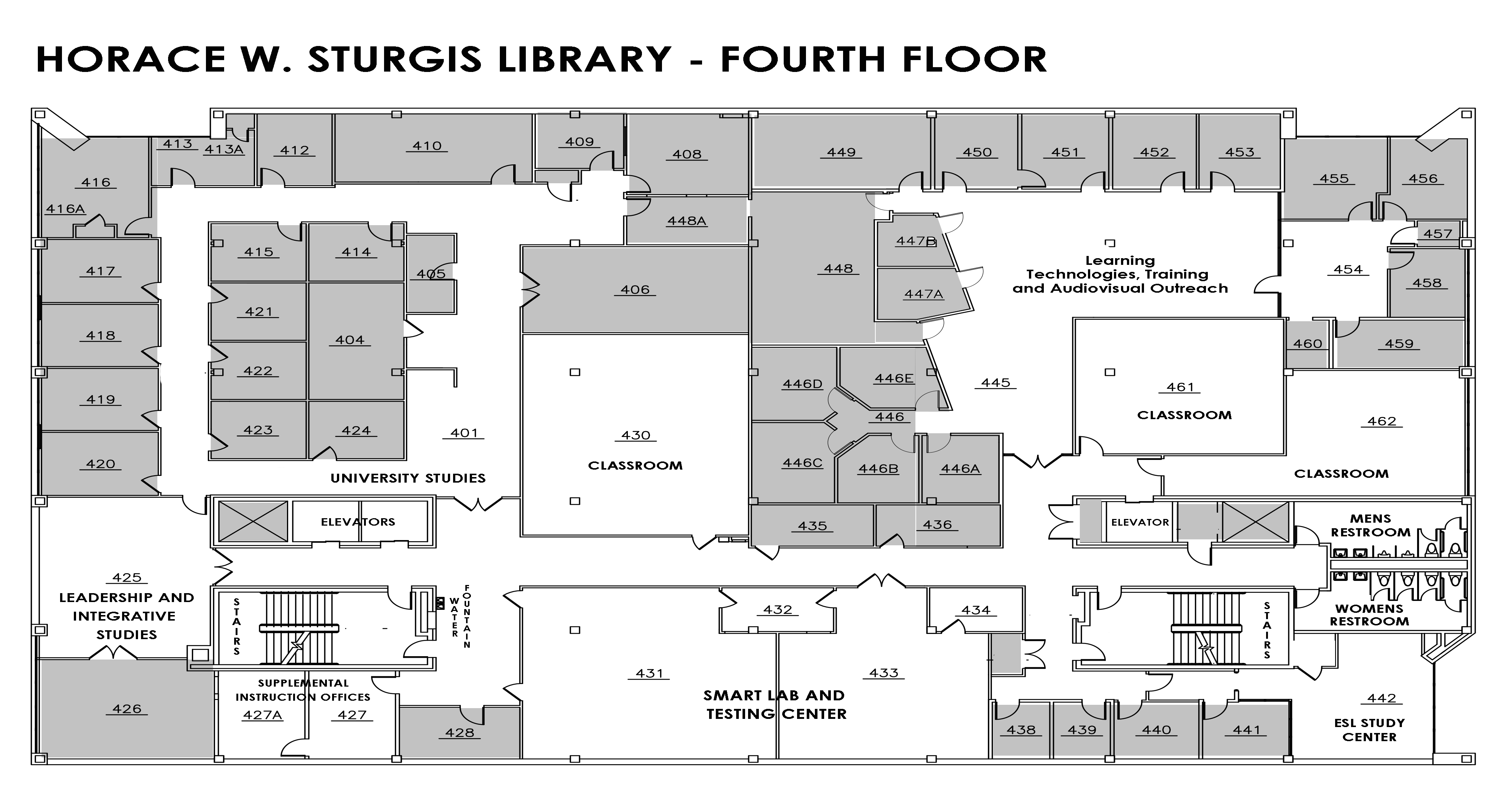 Sturgis fourth floor map