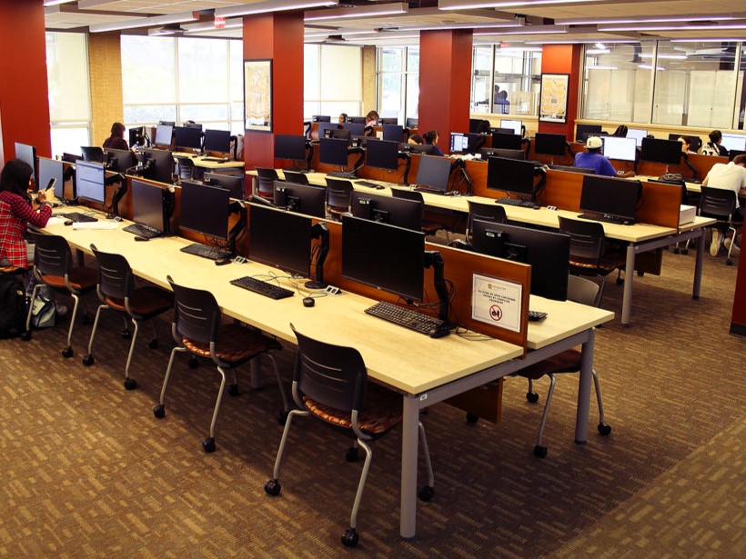 a computer lab at Sturgis library