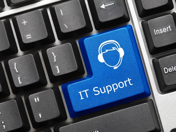 button that says IT Support
