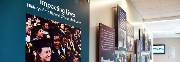 bagwell college of education wall display