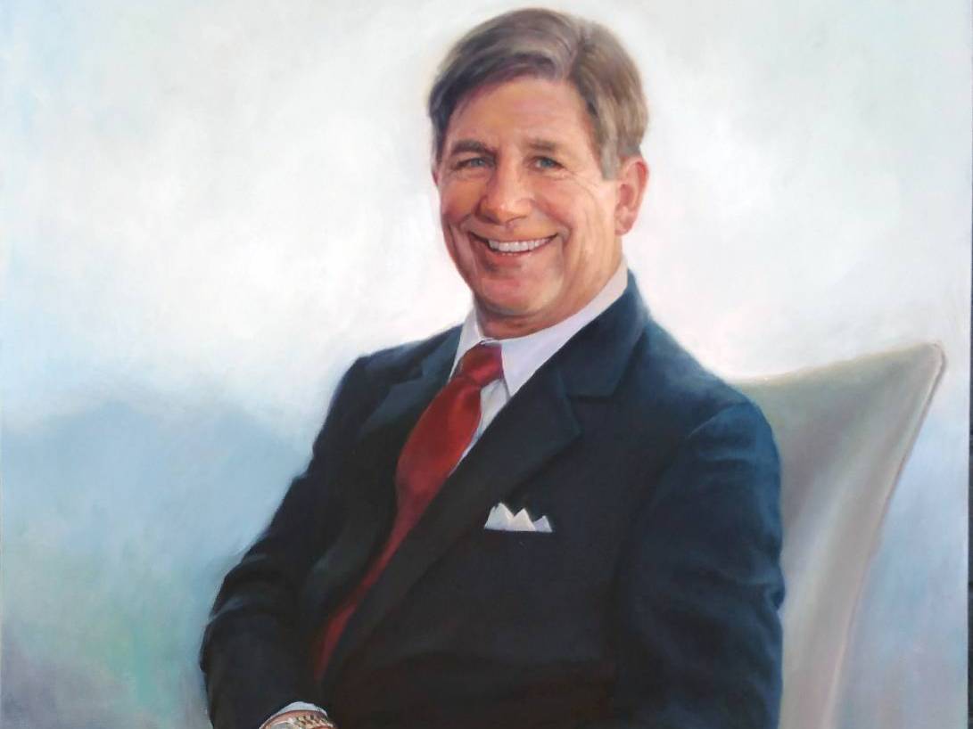 Painted portrait of former KSU President, Papp