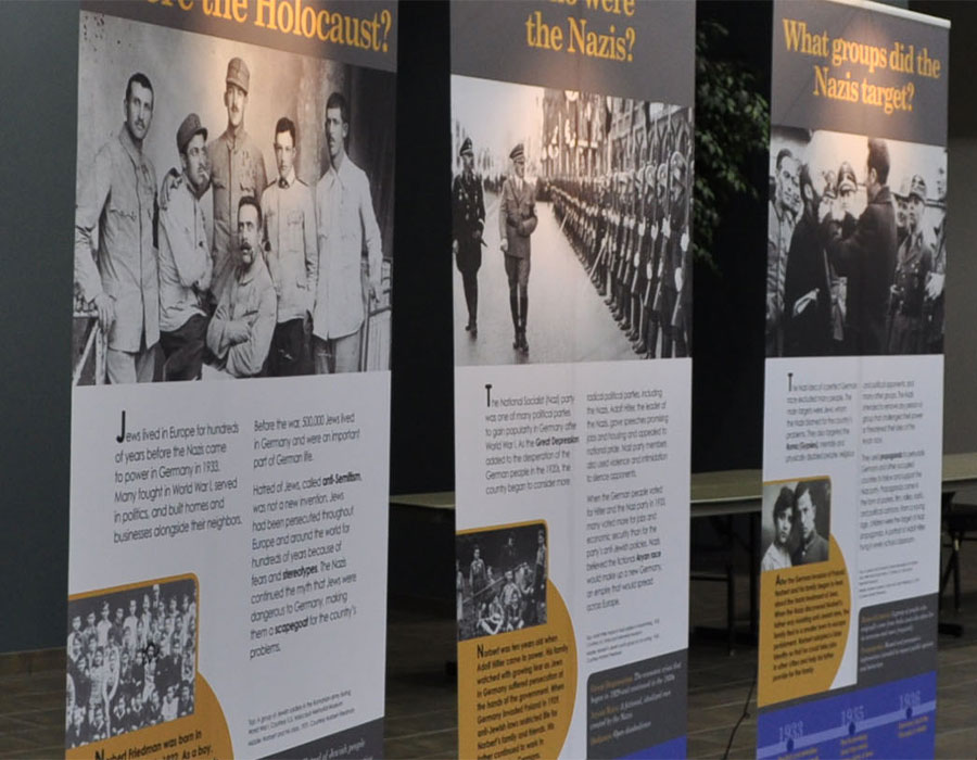 The Museum of History and Holocaust Education on-site exhibitions