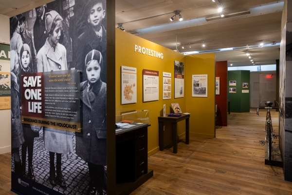 One of the sections of the Save One Life museum exhibit