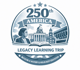 Logo that says 250th America Legacy Learning Trip
