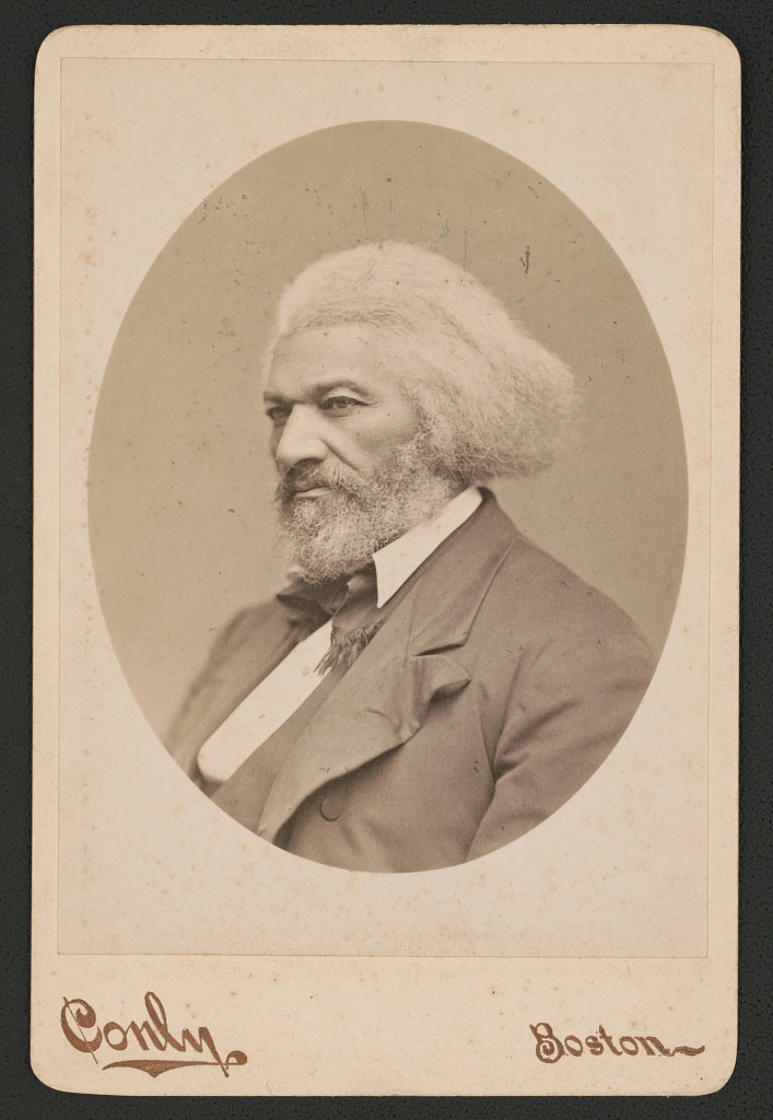 Carte de visite of Frederick Douglass, circa 1884. Courtesy of the Library of Congress