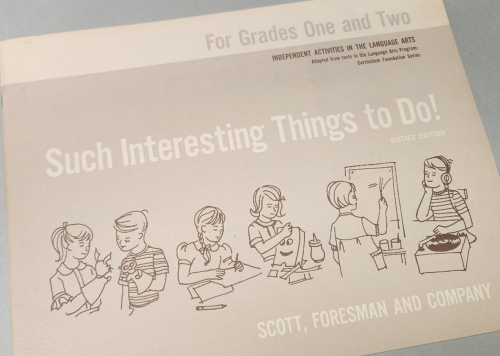 A language arts book for first and second grade students
