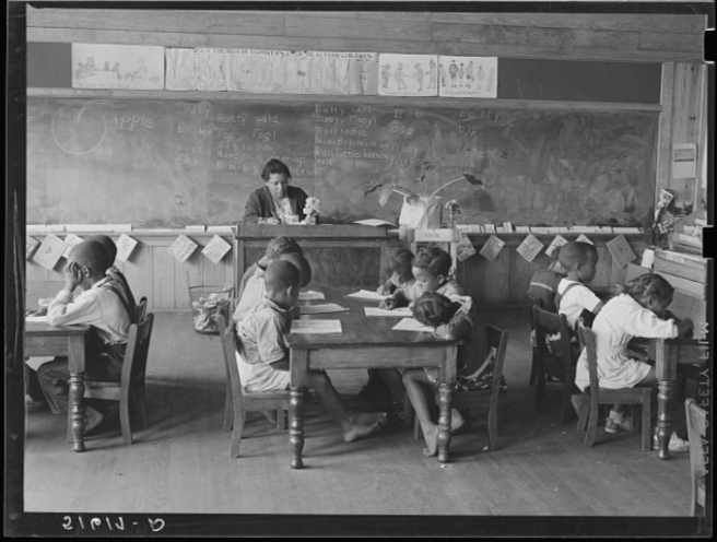 First grade in Flint River Farms school, Georgia