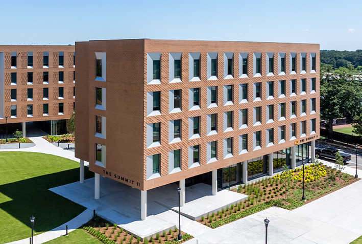 exterior of the summit 2 housing at ksu