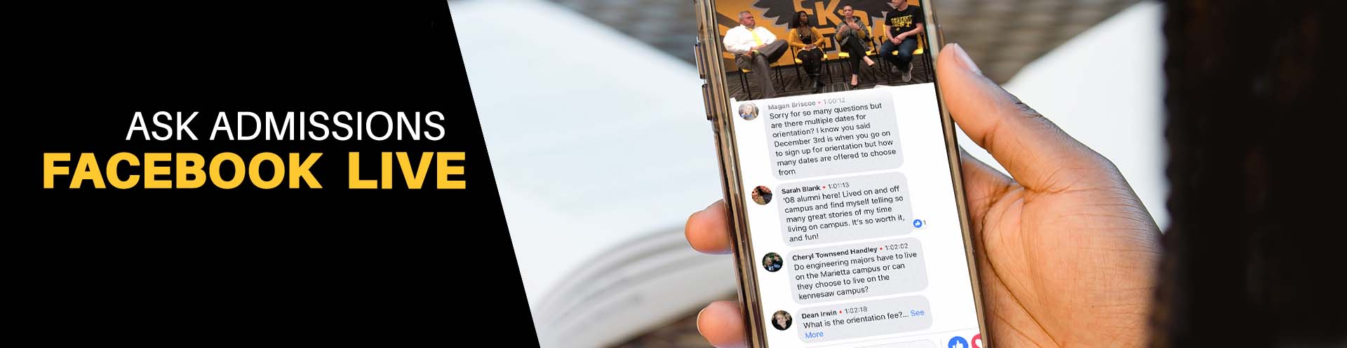 Facebook Live - KSU Admissions