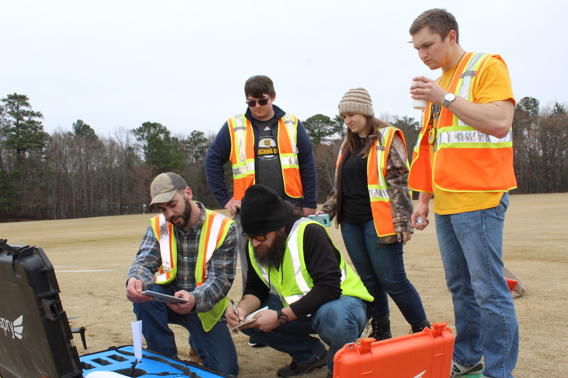 Surveying team