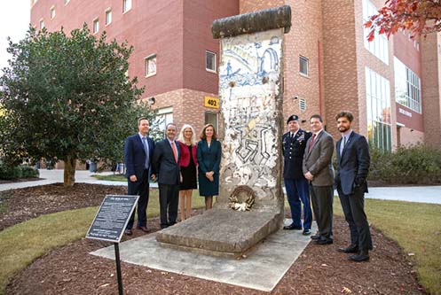 Piece of the Berlin Wall at KSU