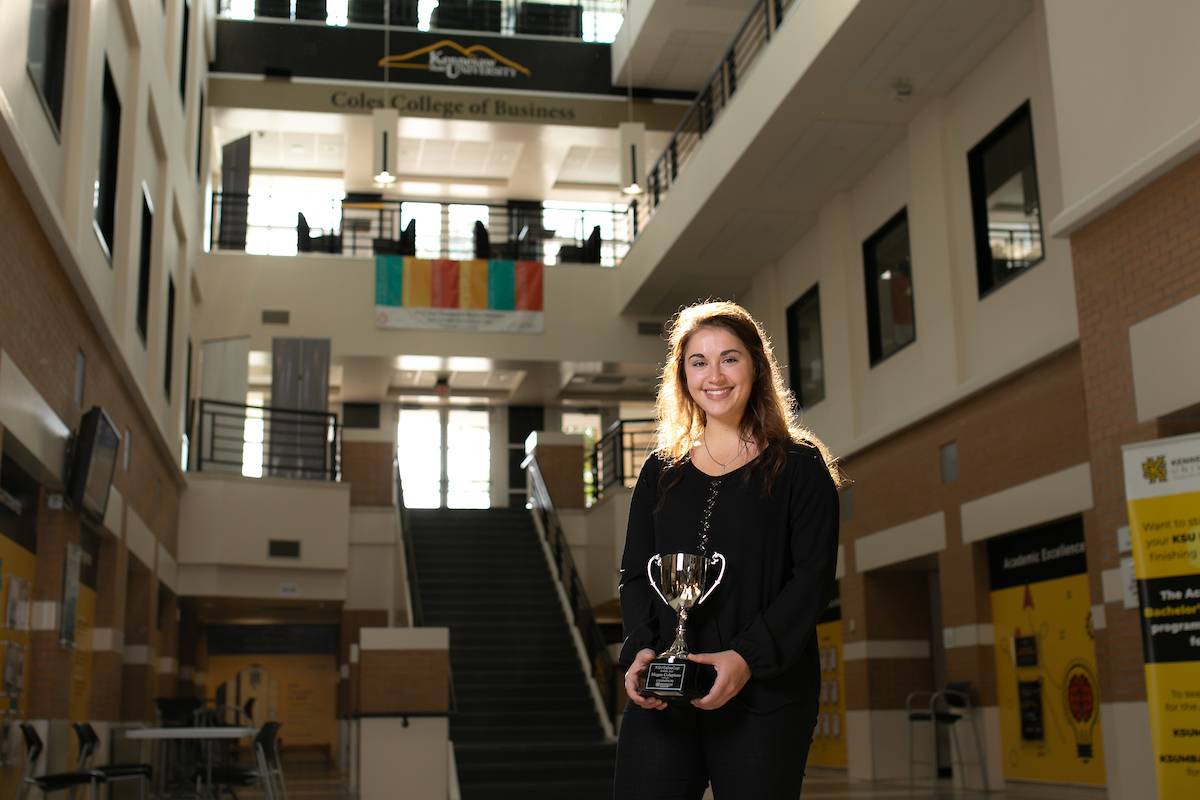 Megan Colapinto captained KSU's sales team, winning the KSU Sales Cup competition four consecutive times 