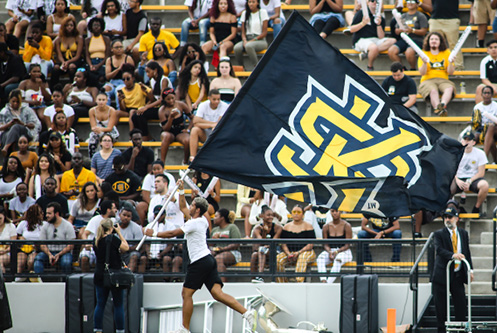 Flag at homecoming