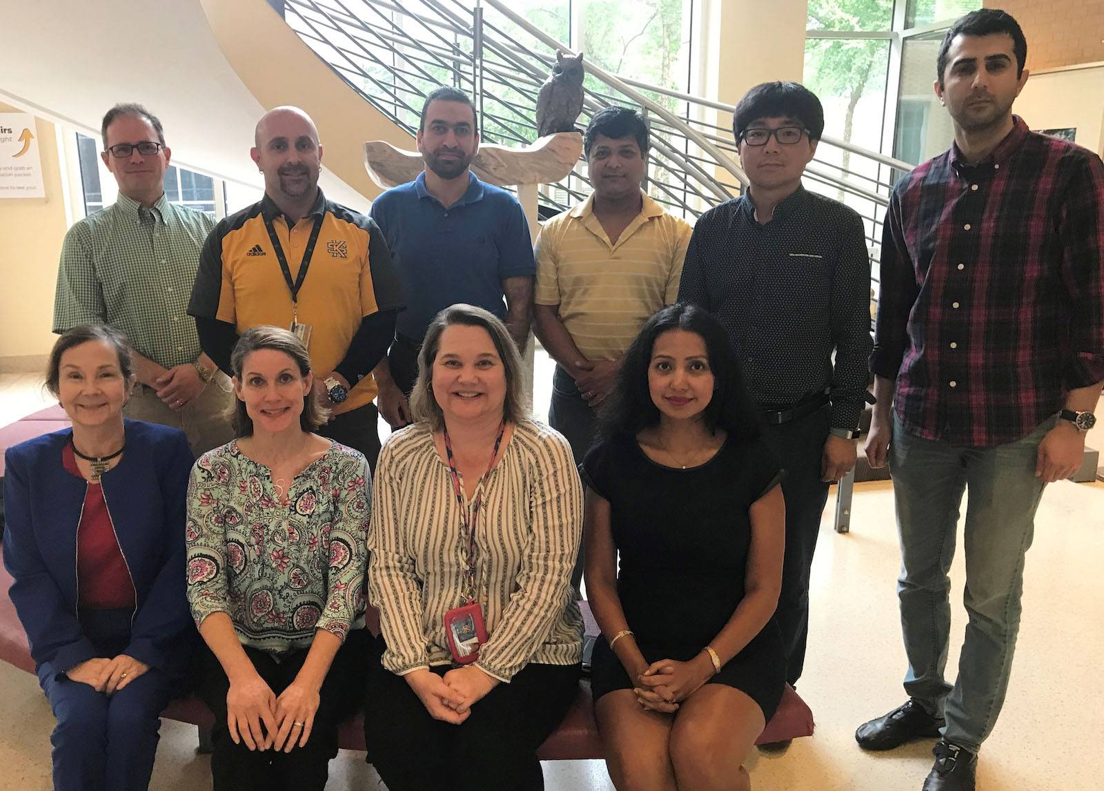 Seated – front row – left to right – Margot Hedenstrom, Katie Ingram, Evelina Sterling, Sweta Sneha Standing – back row – left to right – Dominic Thomas, Yuri Feito, Mohammed Aledhari, Saurabh Gupta, Justin Park, Altug Poyraz