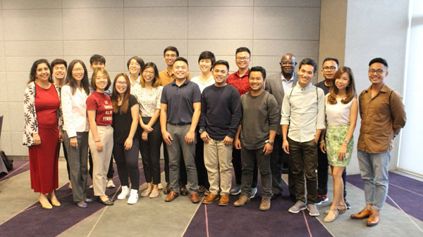 YSEALI Cohort in a group in a room.