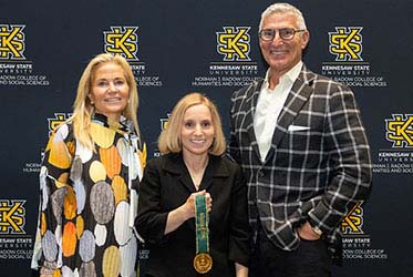 Olympic gymnastics legend Kerri Strug shares lessons in lecture at Kennesaw State