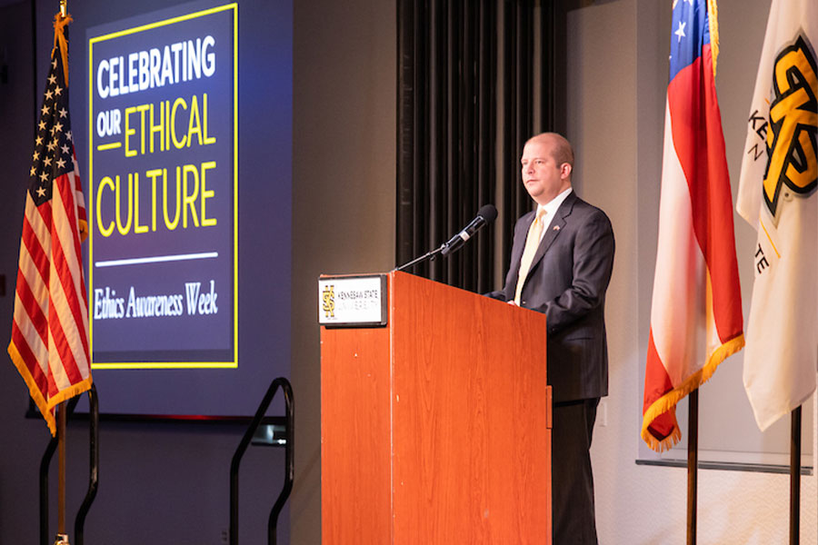 Georgia Supreme Court Justice gives keynote during Ethics Awareness Week at Kennesaw State