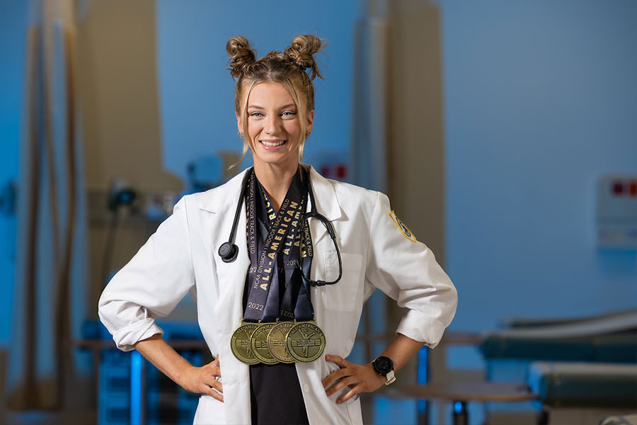 Kennesaw State student pursues careers in nursing, track