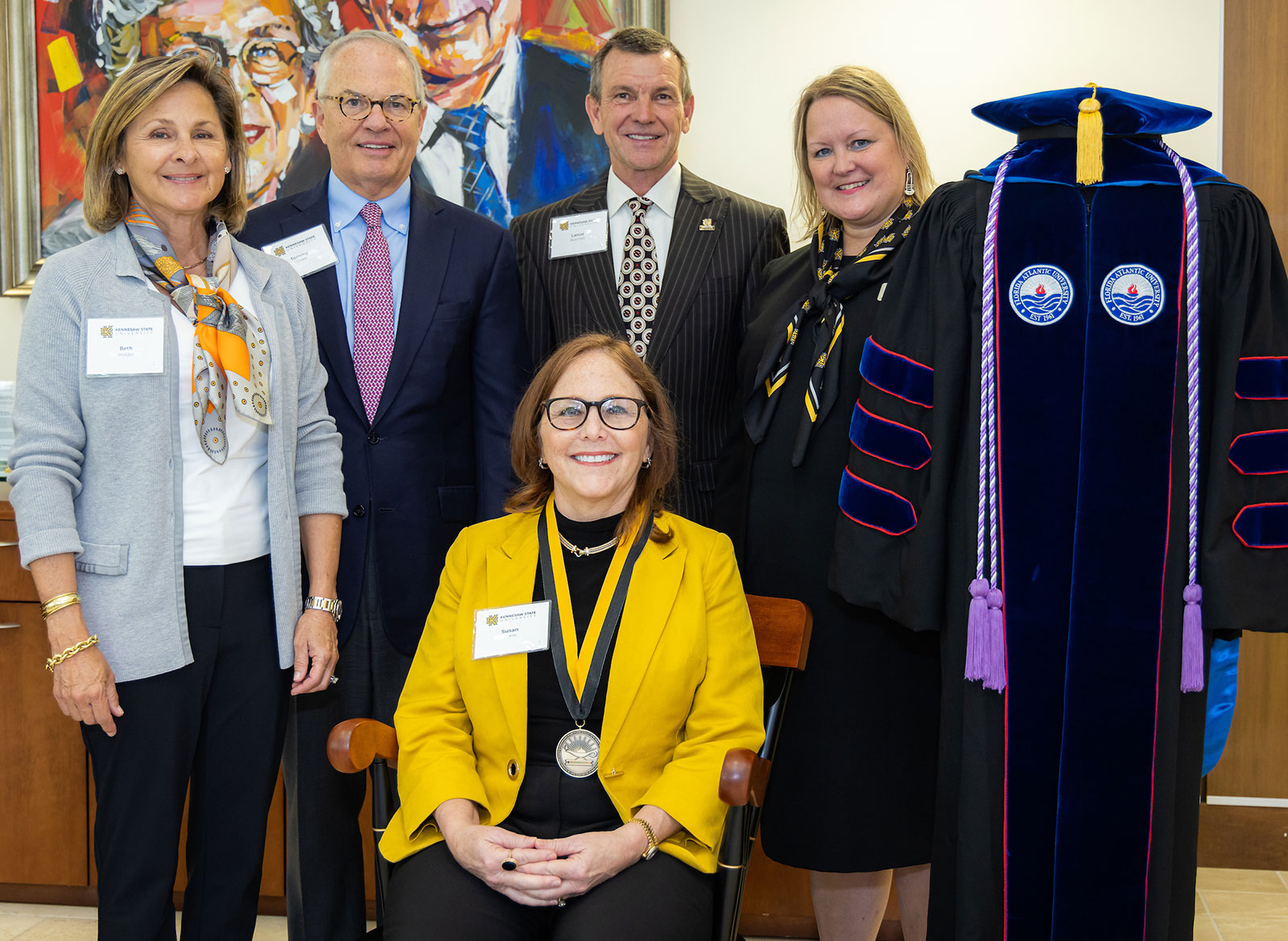 Standing L to R: Elizabeth Holder, Thomas Holder, Lance Burchett, Monica Swahn; Sitting: Susan Dyess