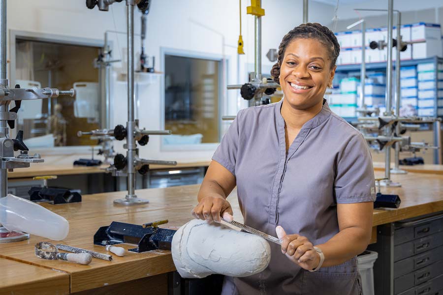 Graduate benefits from prosthetics program at Kennesaw State