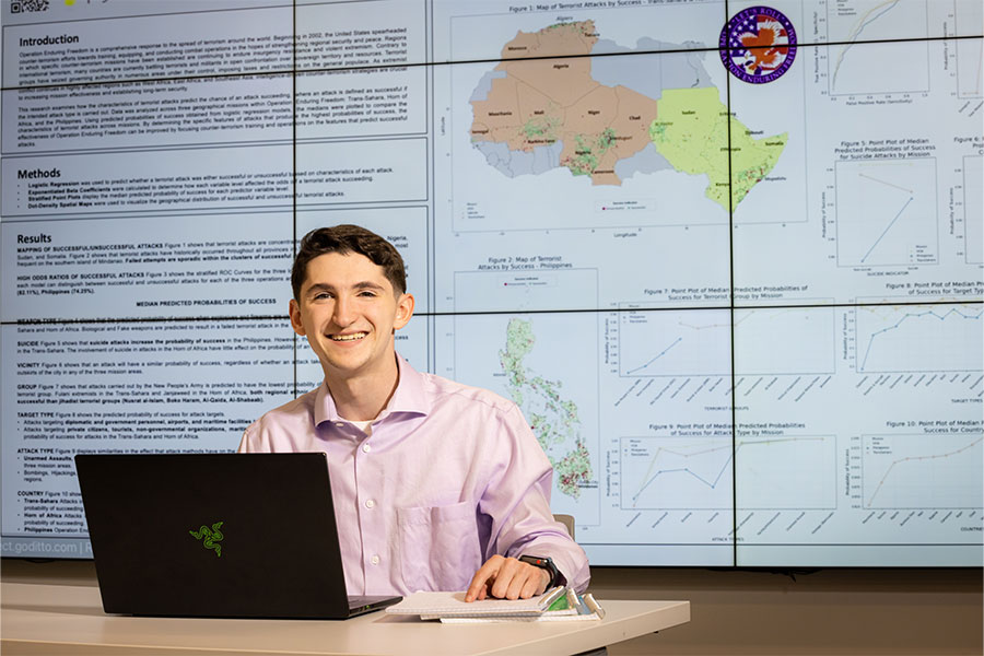 Kennesaw State graduate's national security and data analysis interests lead to defense job