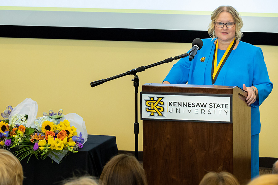 Kennesaw State celebrates appointment of Monica Swahn as Dr. Betty L. Siegel Distinguished Chair in Health and Wellness
