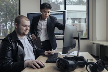 Caleb Tran and Joshua Hentz