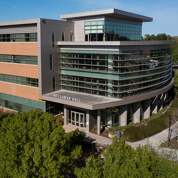 ariel view of Prillman Hall at Kennesaw State University